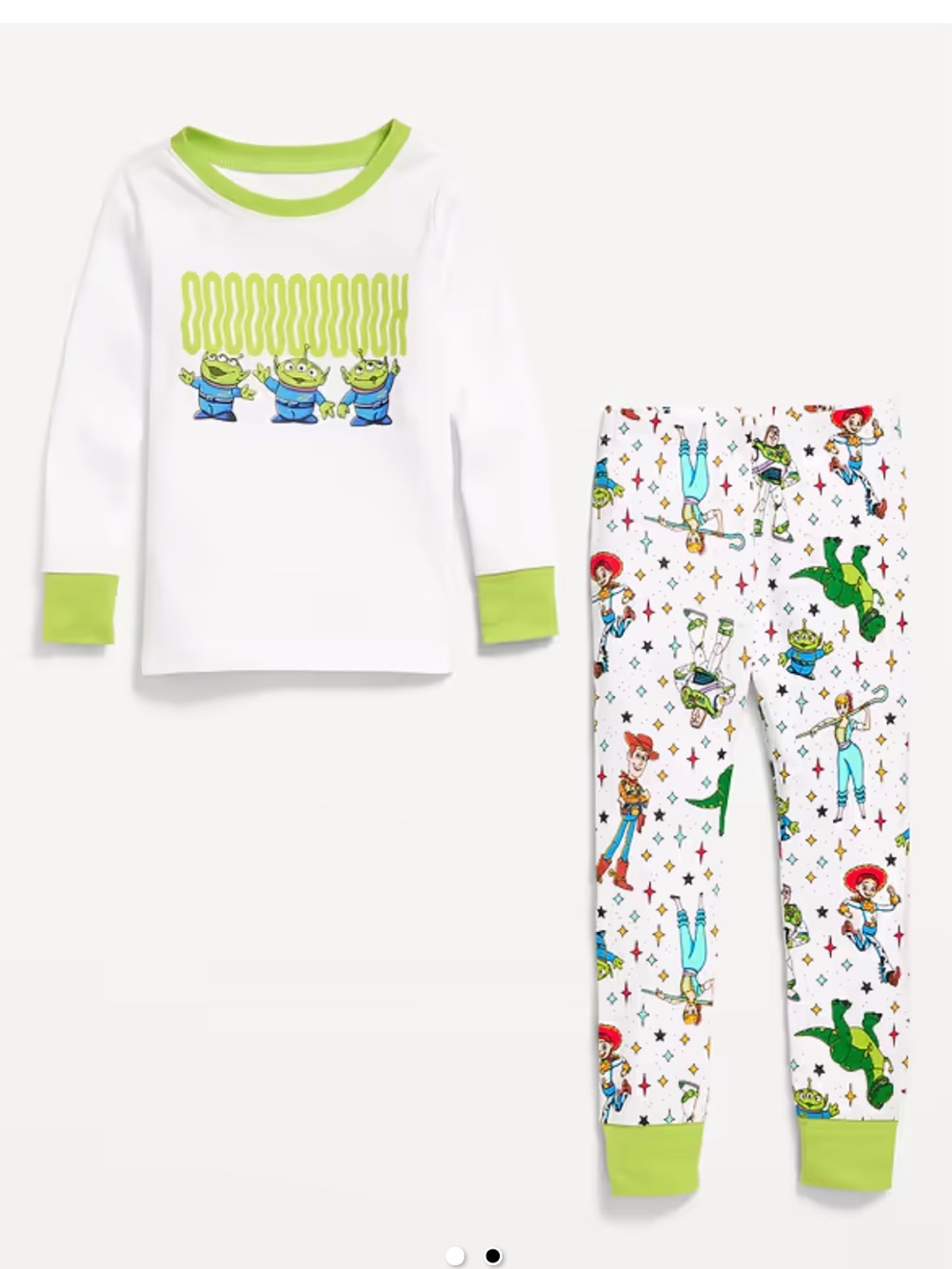 NWT Pixar Toy Story Alien Kids Pajama Set size 4T